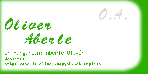 oliver aberle business card