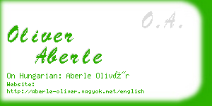 oliver aberle business card